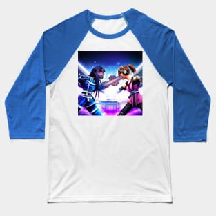 cyberpunk and anime girl fighting Baseball T-Shirt